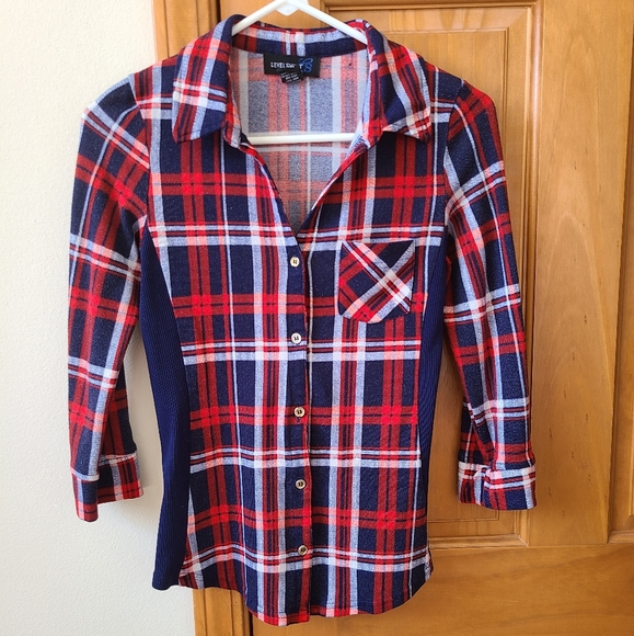 level eight Tops - Plaid Shirt